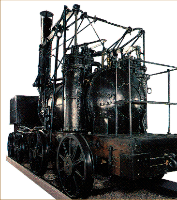 Мал. 4.5. Локомотив Паффі Біллі, побудований у 1814 р. для перевезення вугілля рейками