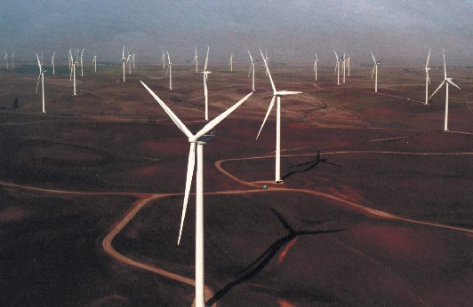 Мал. 2.17. Вітрова електростанція Shiloh II (США, штат Каліфорнія) введена в дію в лютому 2009 року