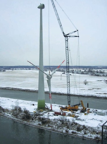 Будівництво прибережної вітрової електростанції в Німеччині