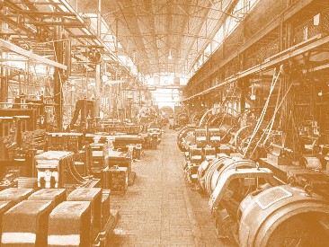 Рис. 9.4. Отделение электродвигателей постоянного тока на заводе Шуккерта в Нюрнберге