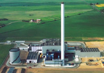 Электростанция на биомассе в Дании
